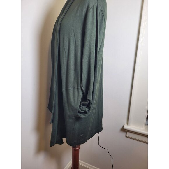 Athleta open front Cardigan sweater green Large Lightweight - Picture 3 of 7